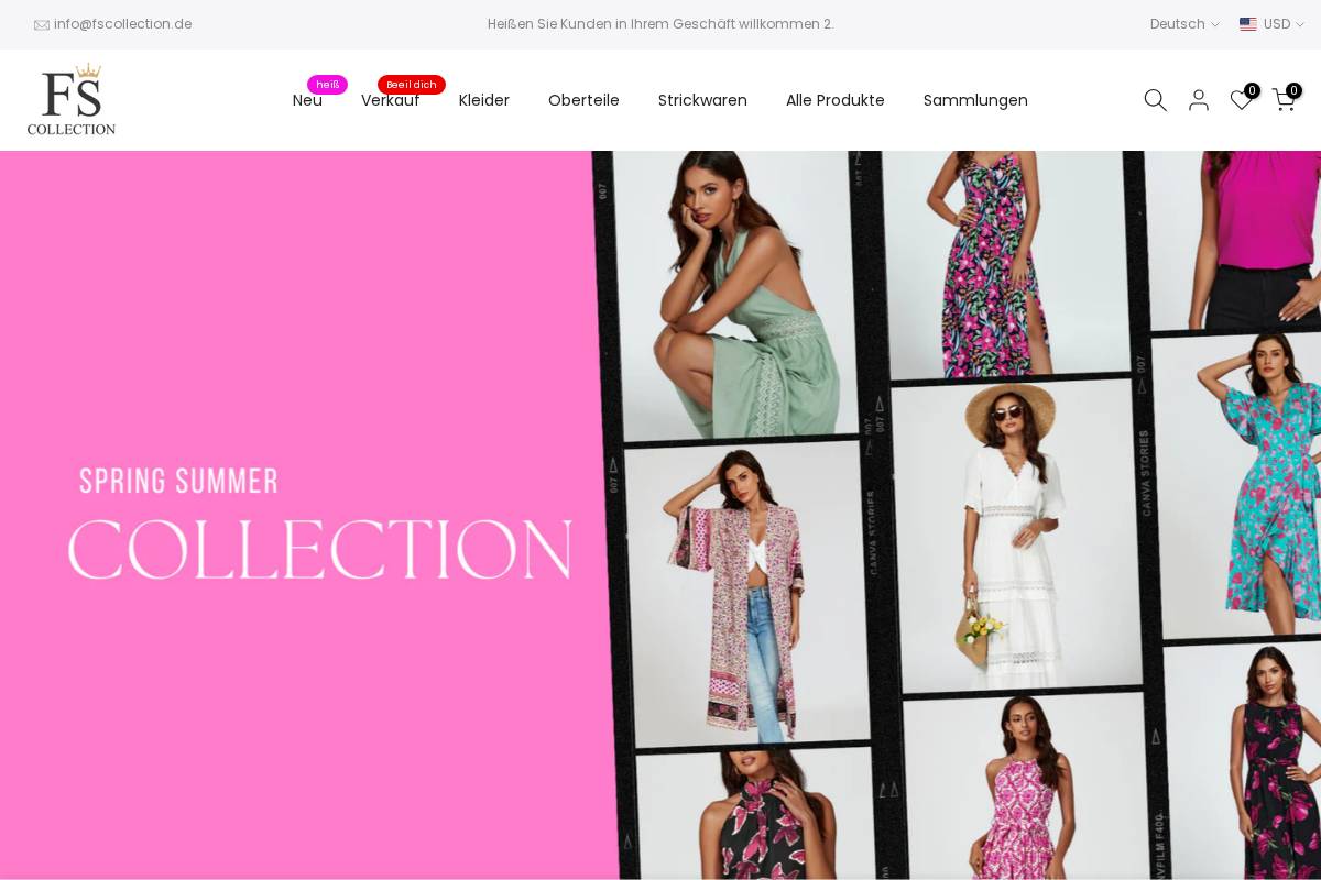Fscollection homepage screenshot