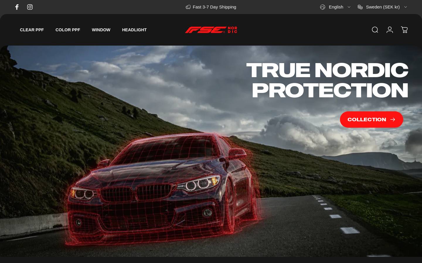 fsenordic.com homepage screenshot