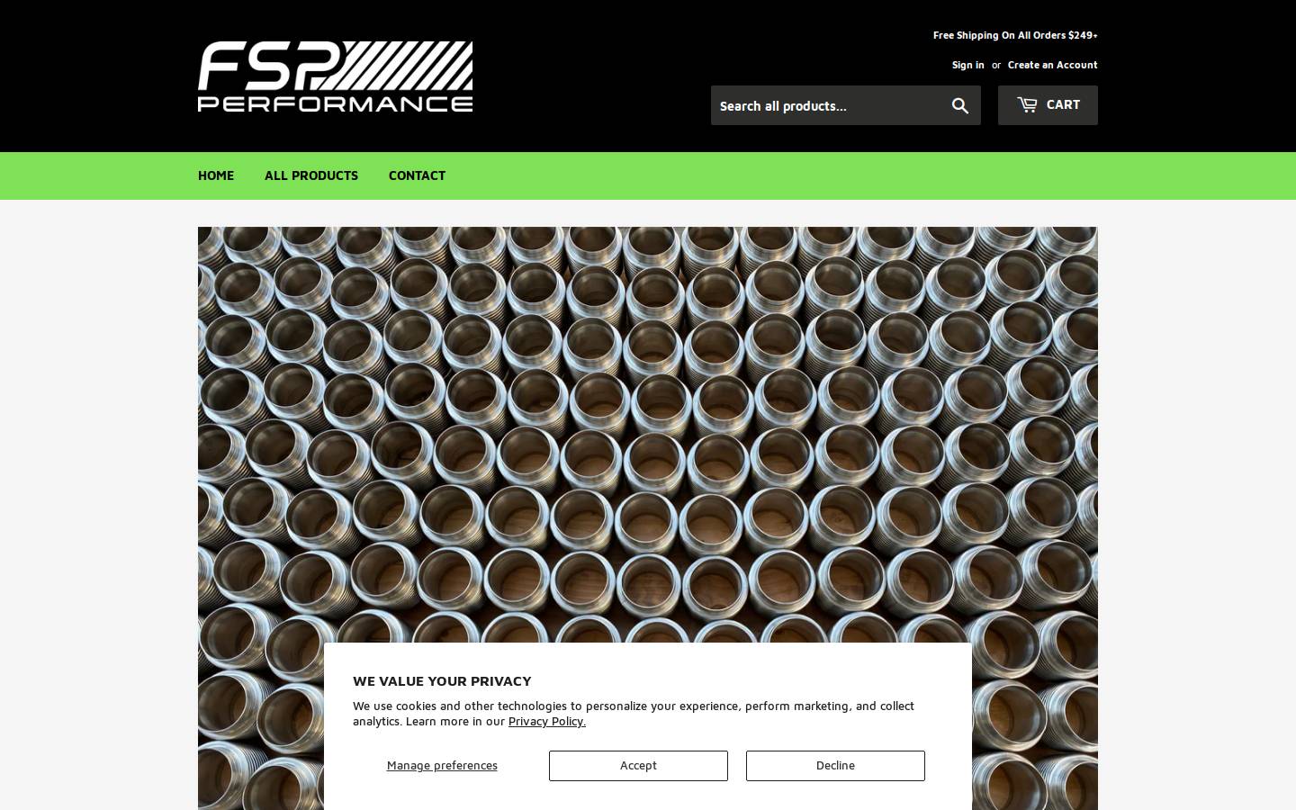fspperformance.com homepage screenshot