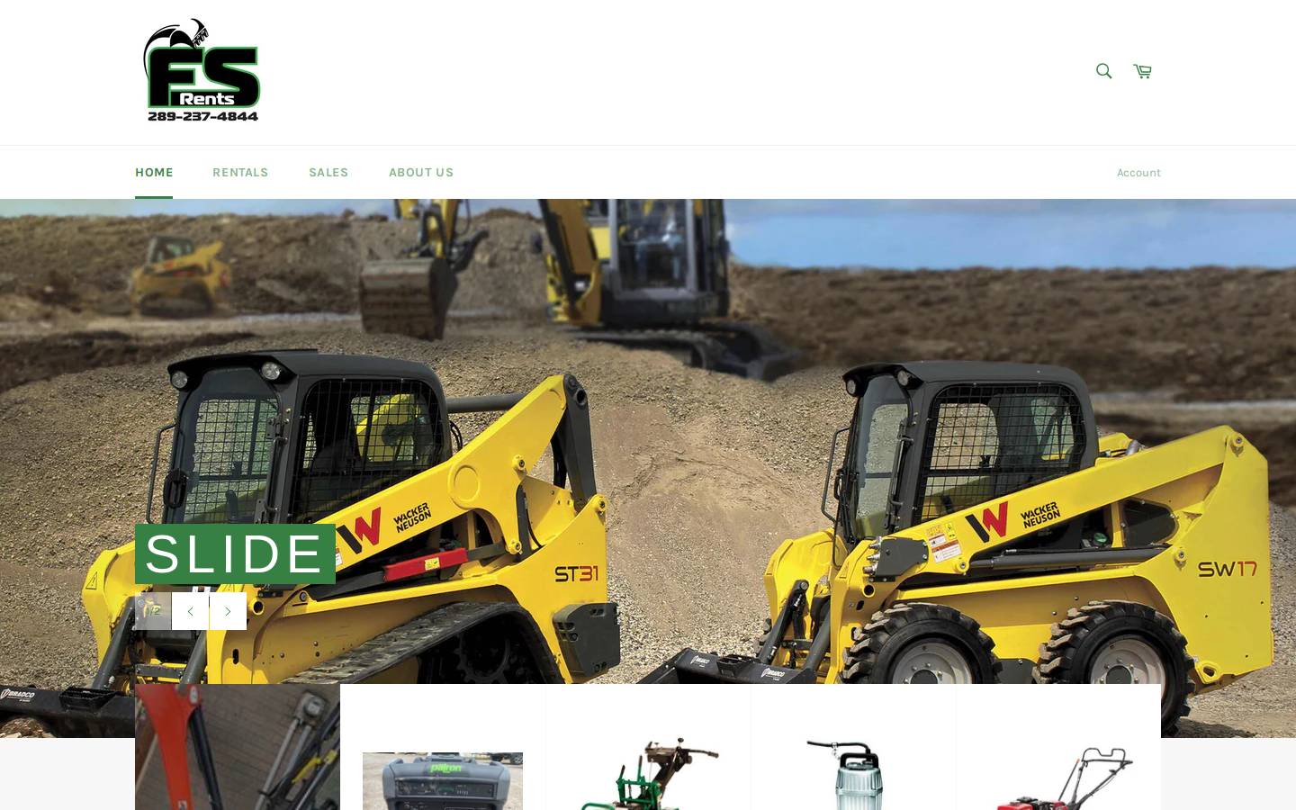 fsrents.ca homepage screenshot