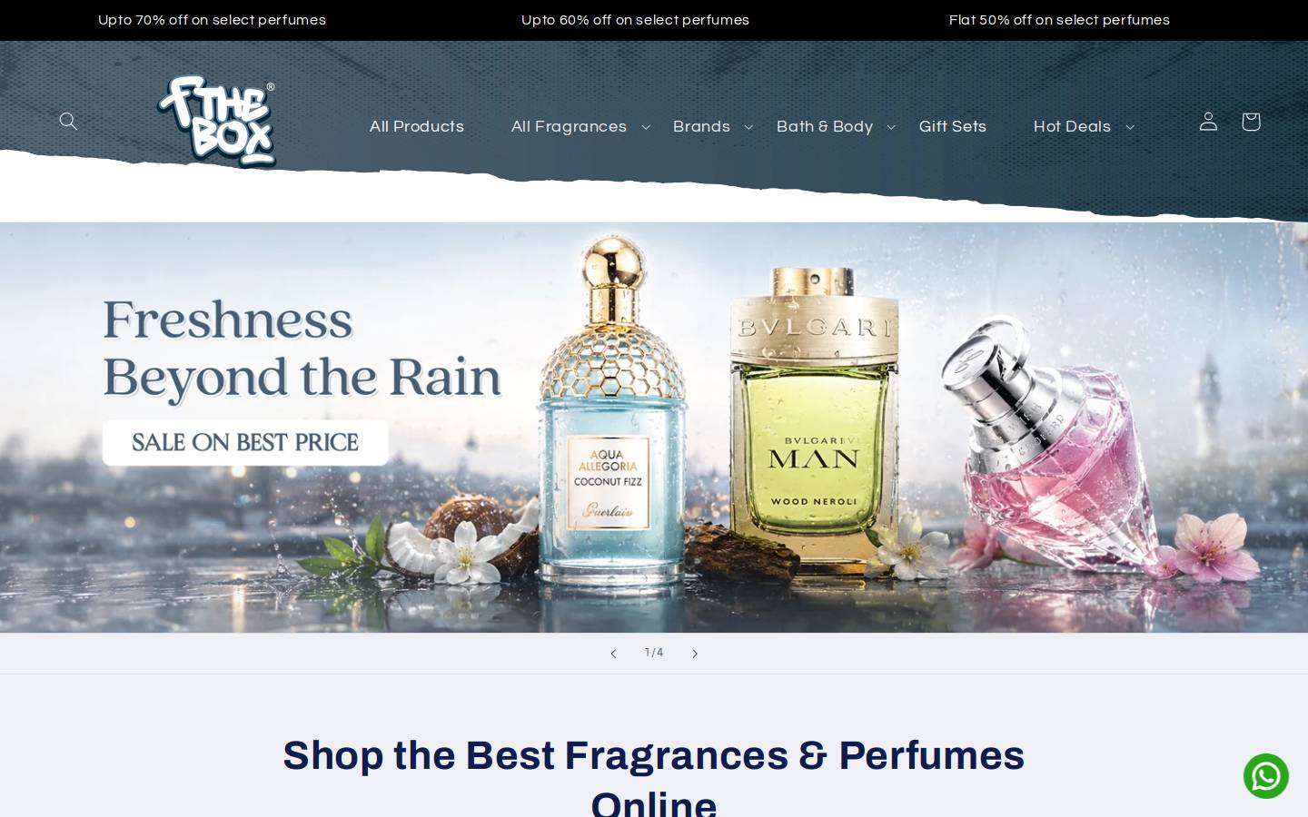fthebox.in homepage screenshot