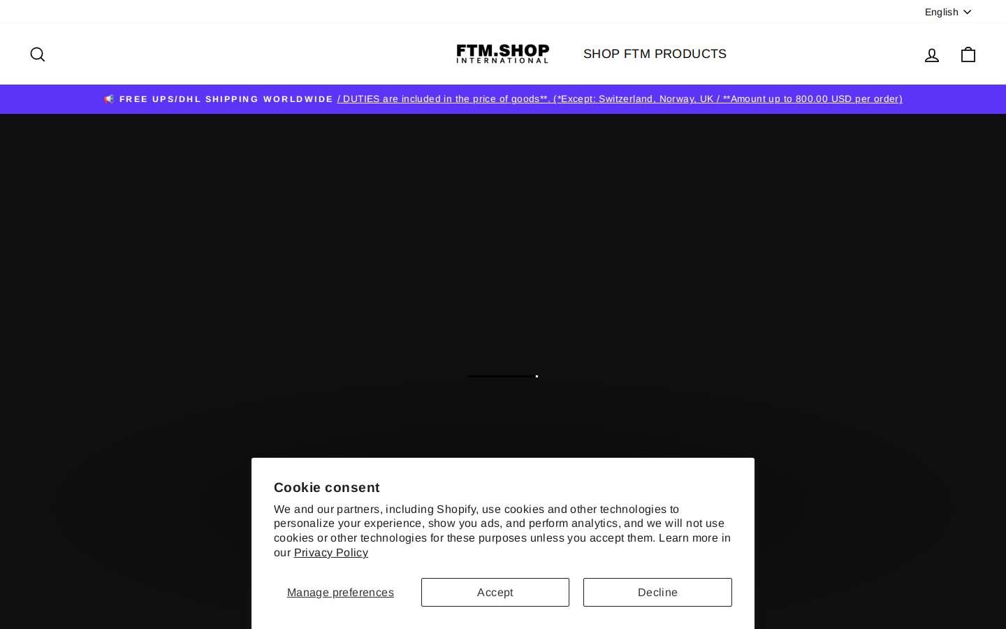 ftm.shop homepage screenshot