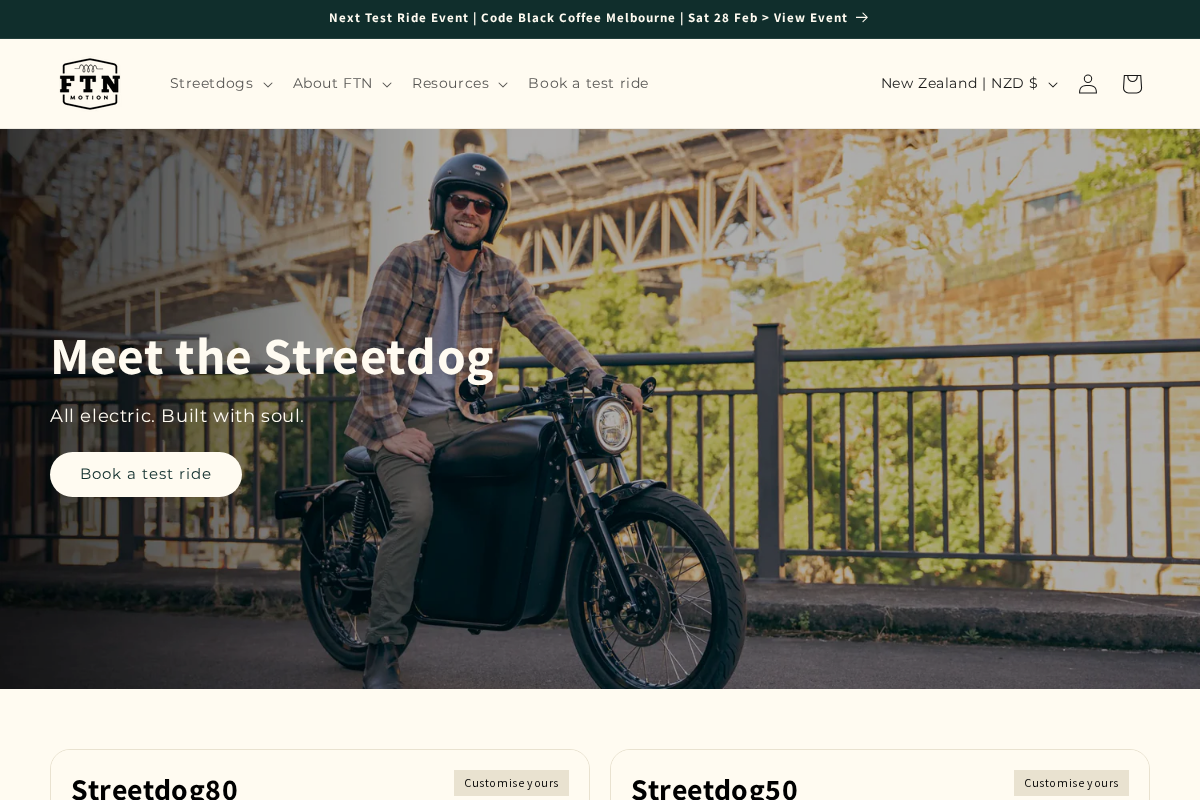 Ftnmotion homepage screenshot