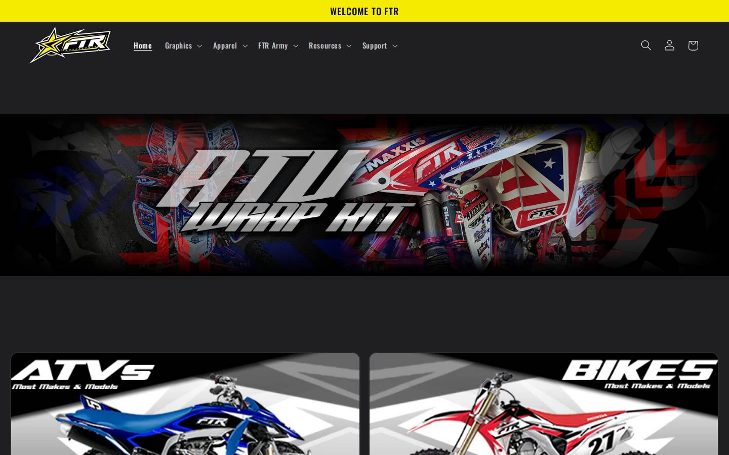 ftrpowersports.com homepage screenshot