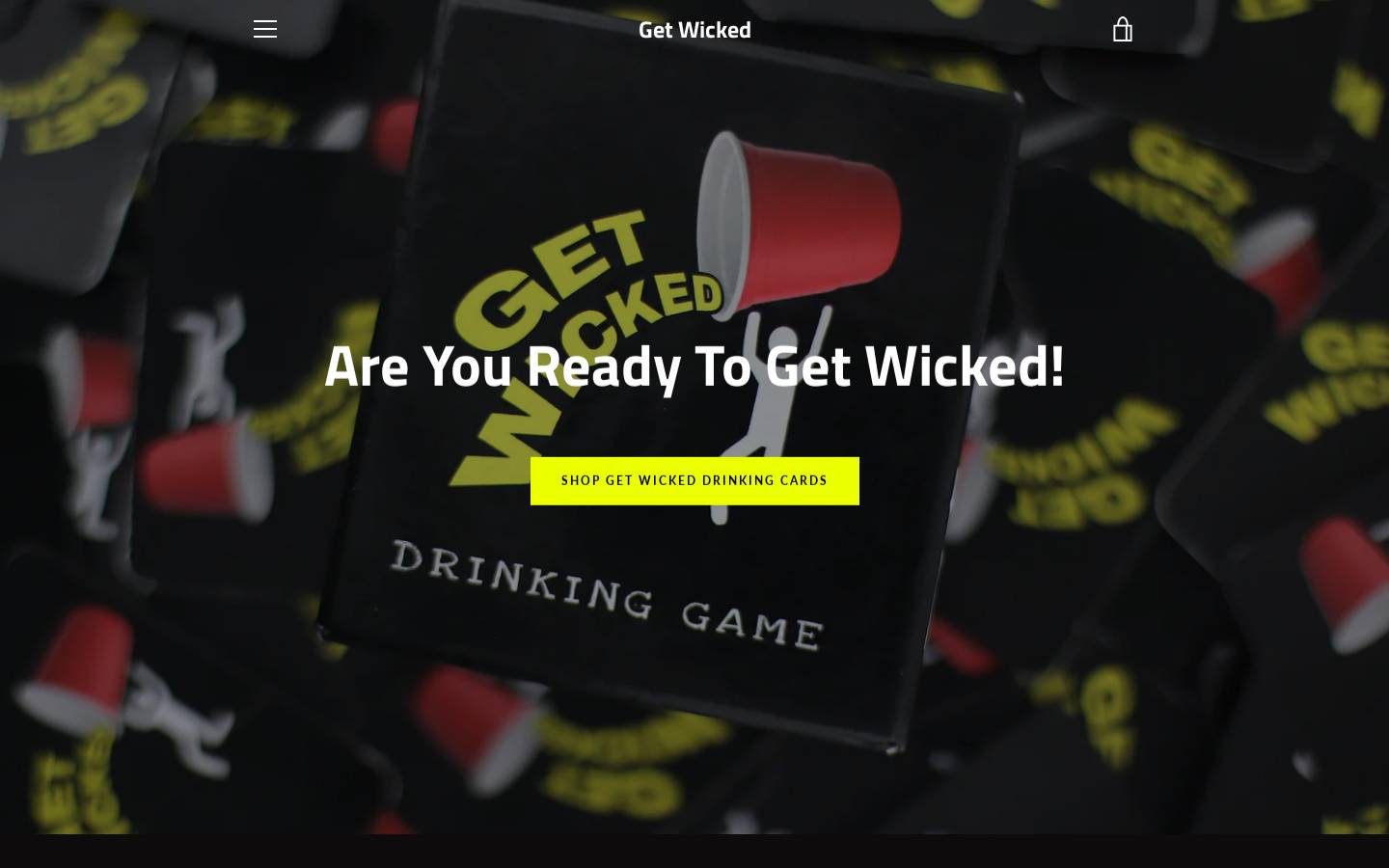 fu-keddrinkinggame.com homepage screenshot