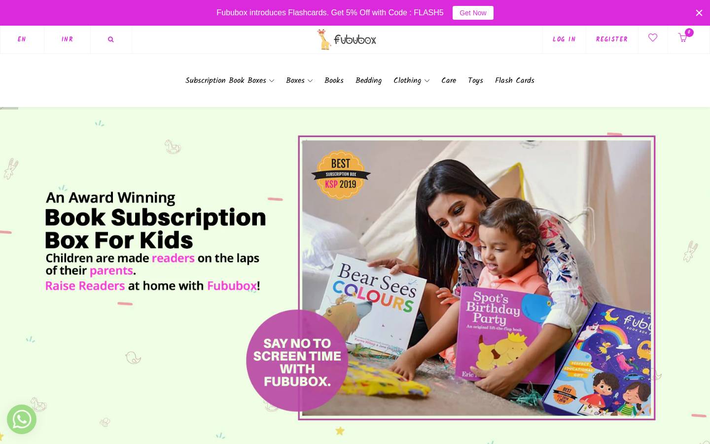 fububox.com homepage screenshot
