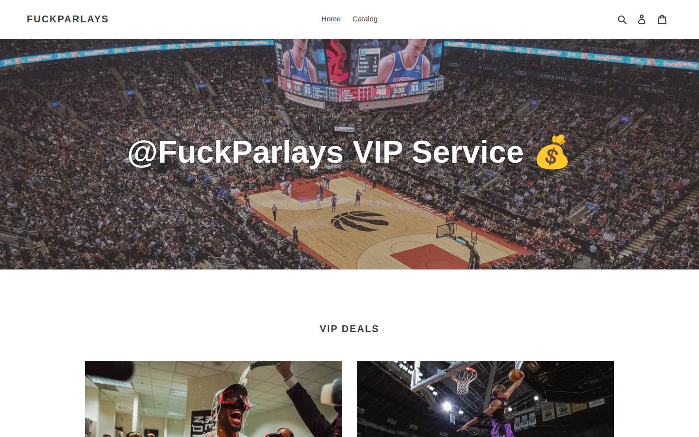 fuckparlays.com homepage screenshot