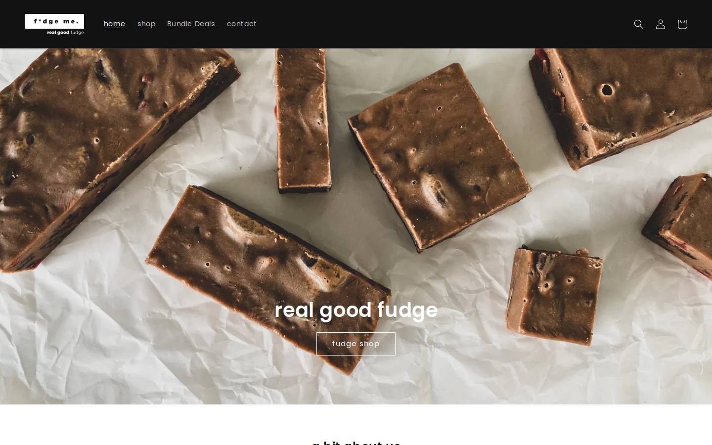 fudgeme.co.nz homepage screenshot