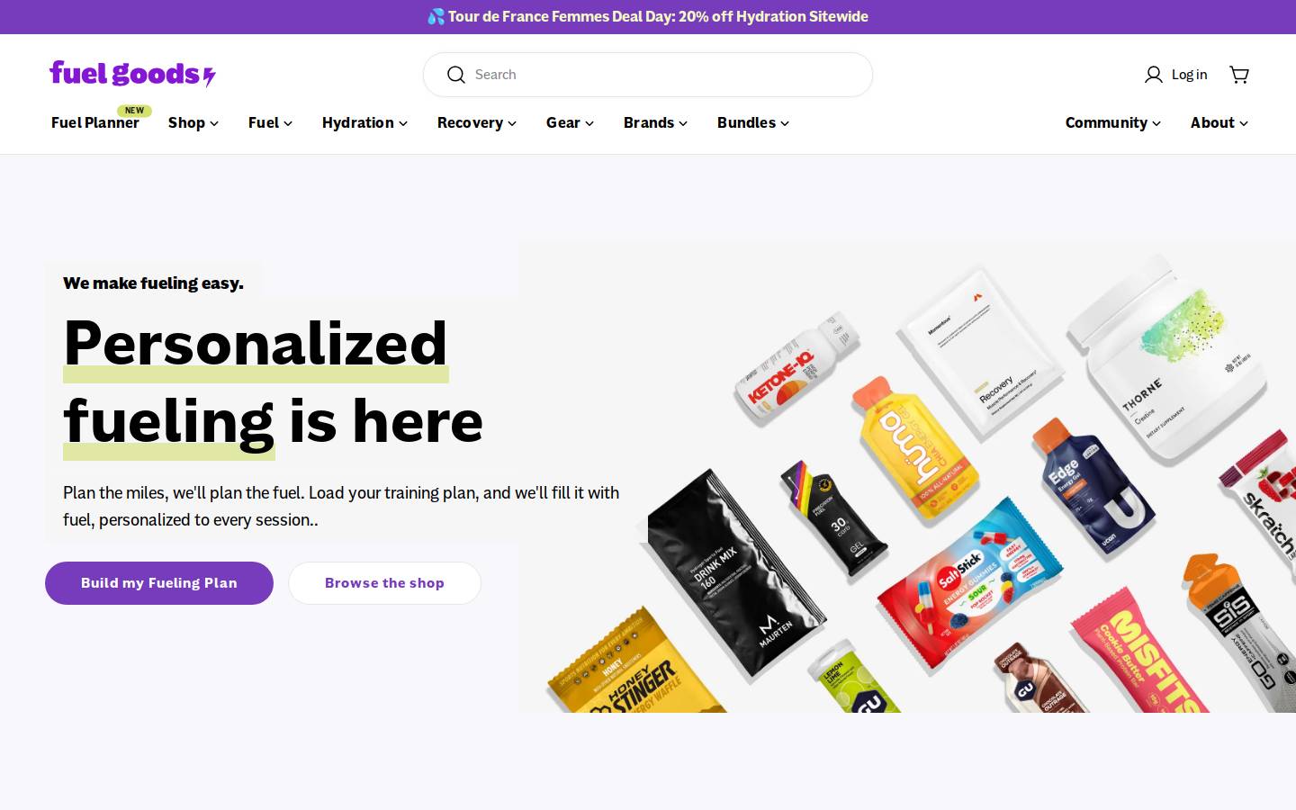 fuelgoods.com homepage screenshot