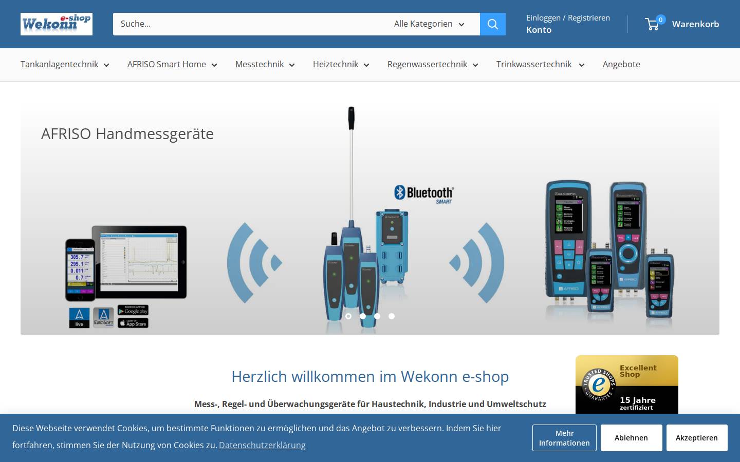 fuellstandsanzeiger.com homepage screenshot