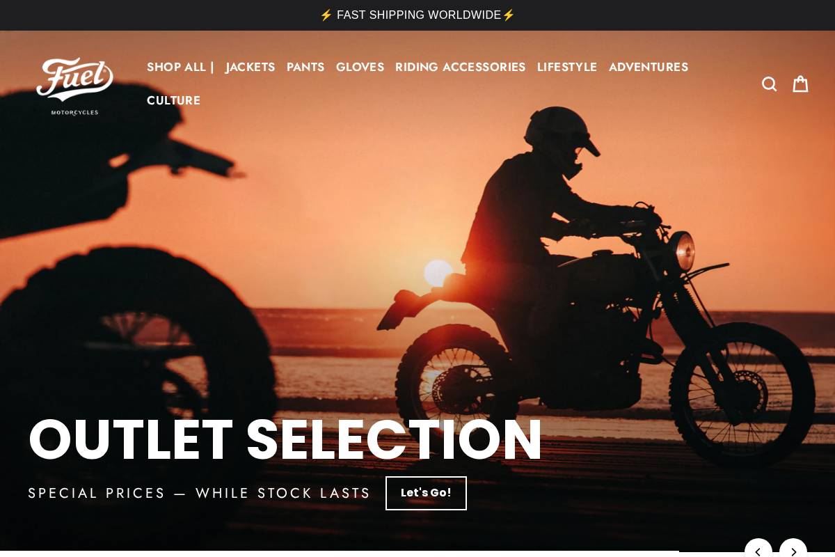 fuelmotorcycles.eu homepage screenshot