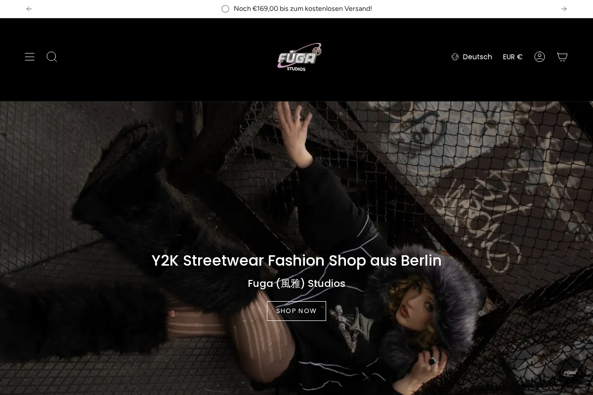 Fuga Studios homepage screenshot