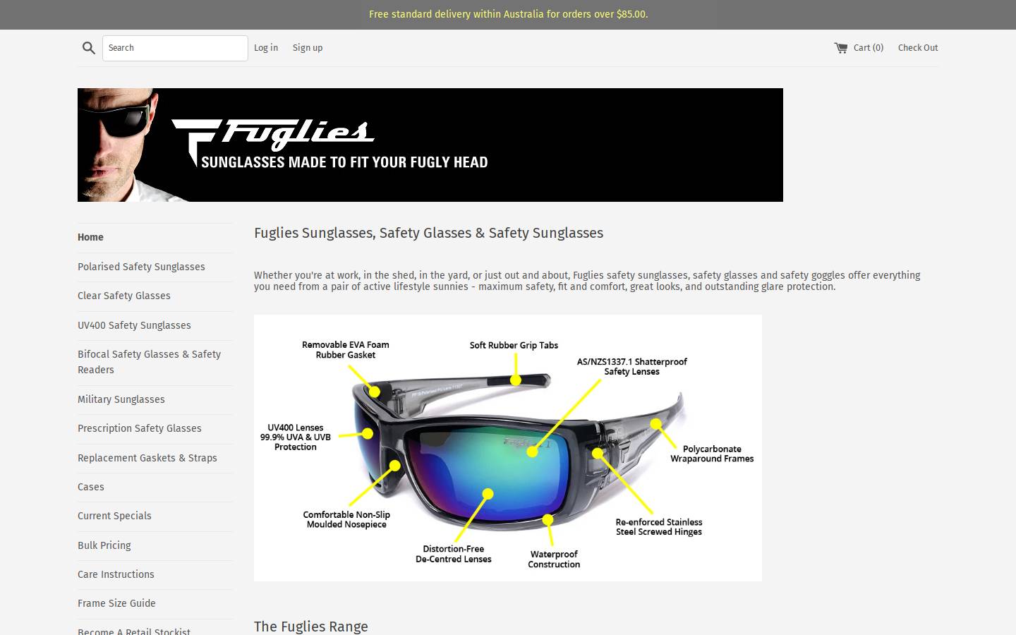 fuglies.com.au homepage screenshot
