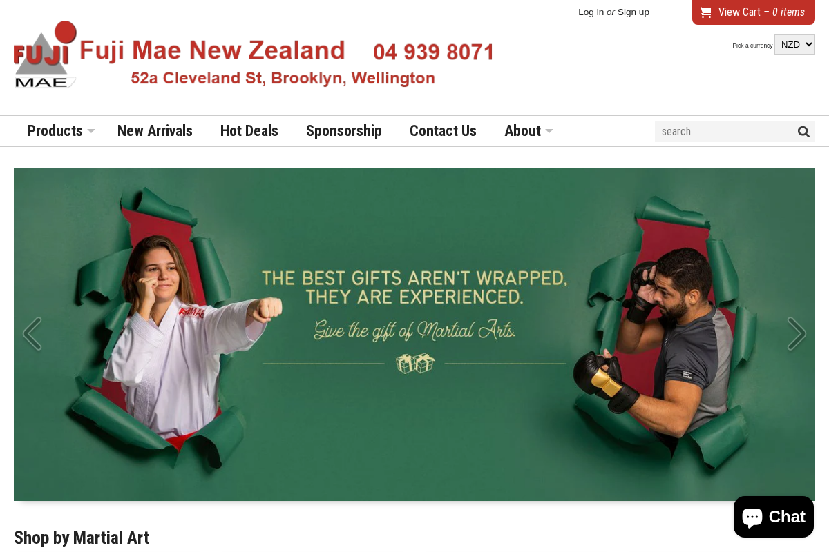 Fuji Mae New Zealand homepage screenshot