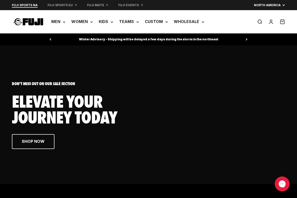 FUJI Sports homepage screenshot