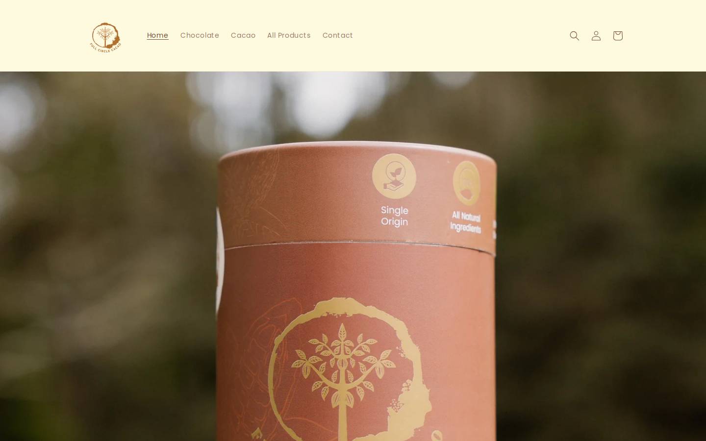 fullcirclecacao.com.au homepage screenshot