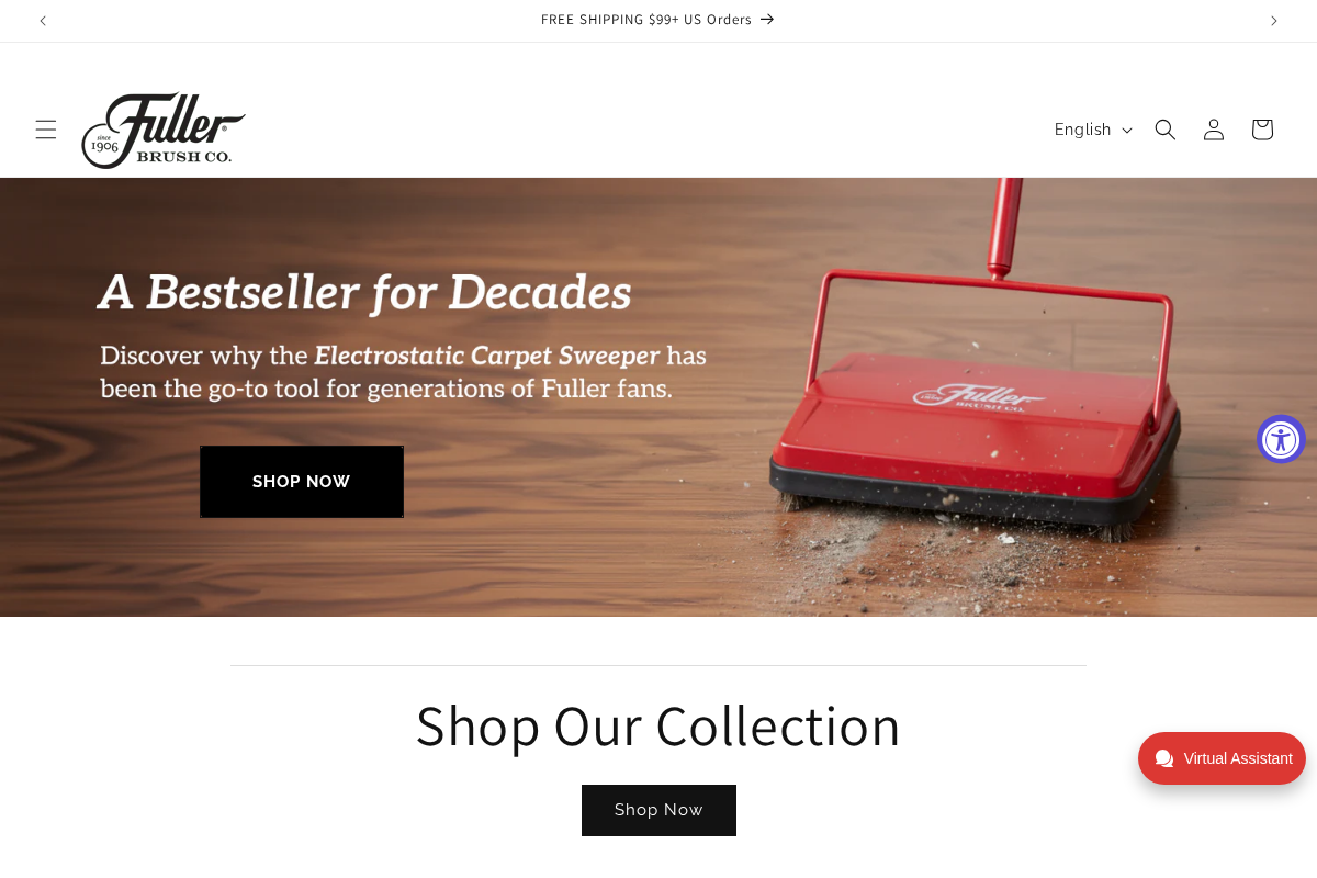 Fuller Brush homepage screenshot