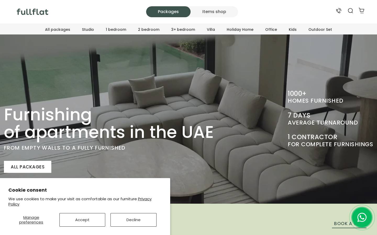 fullflat.com homepage screenshot
