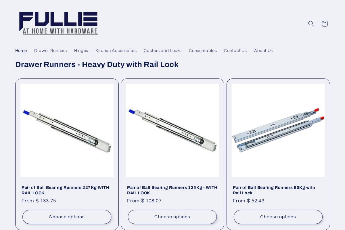 fullie.co.nz homepage screenshot