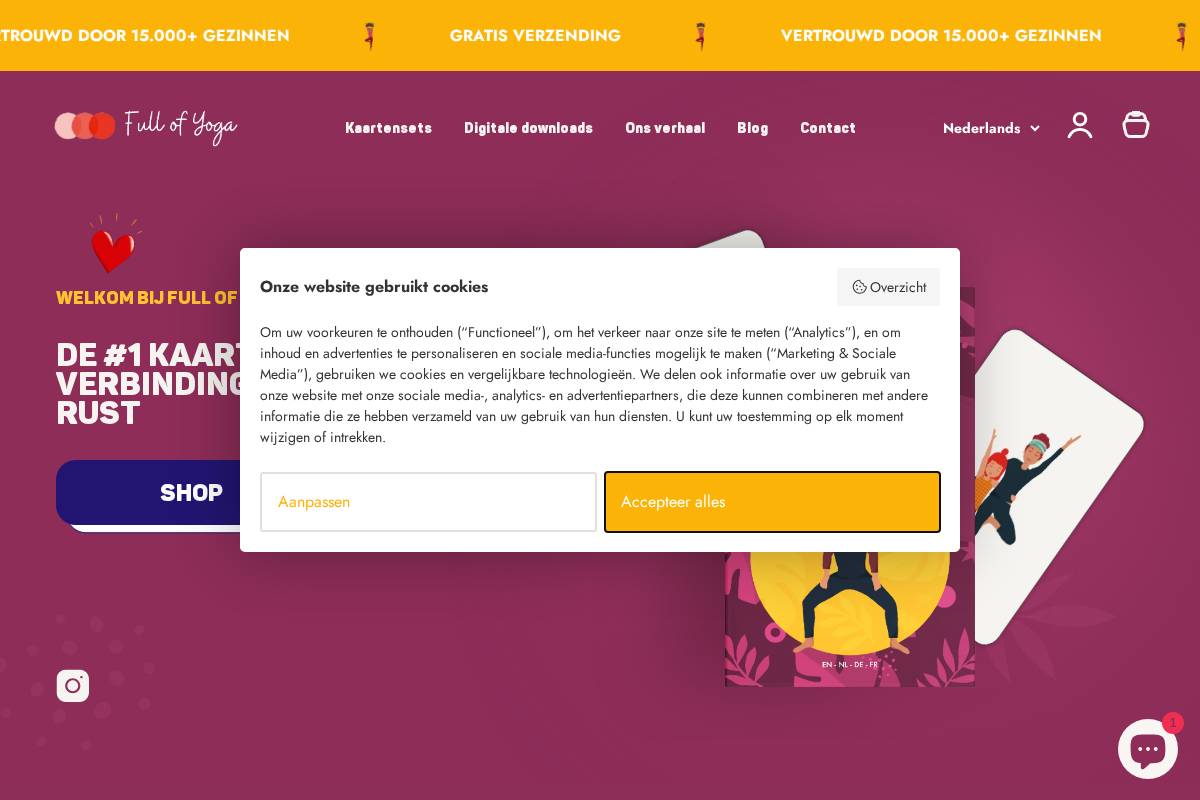Liesbeth De Backer - Full of Yoga homepage screenshot