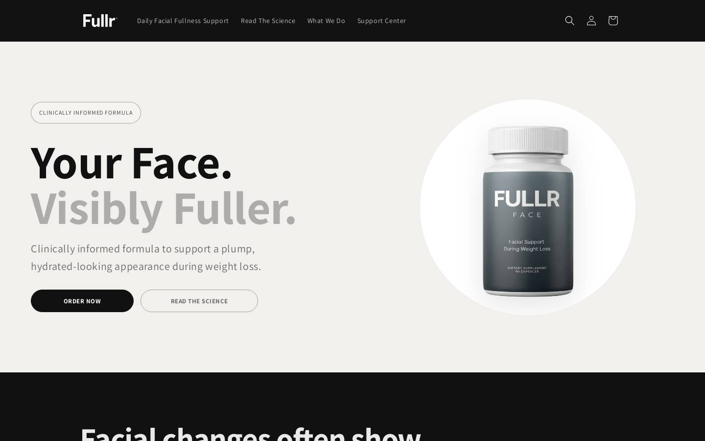fullrface.com homepage screenshot