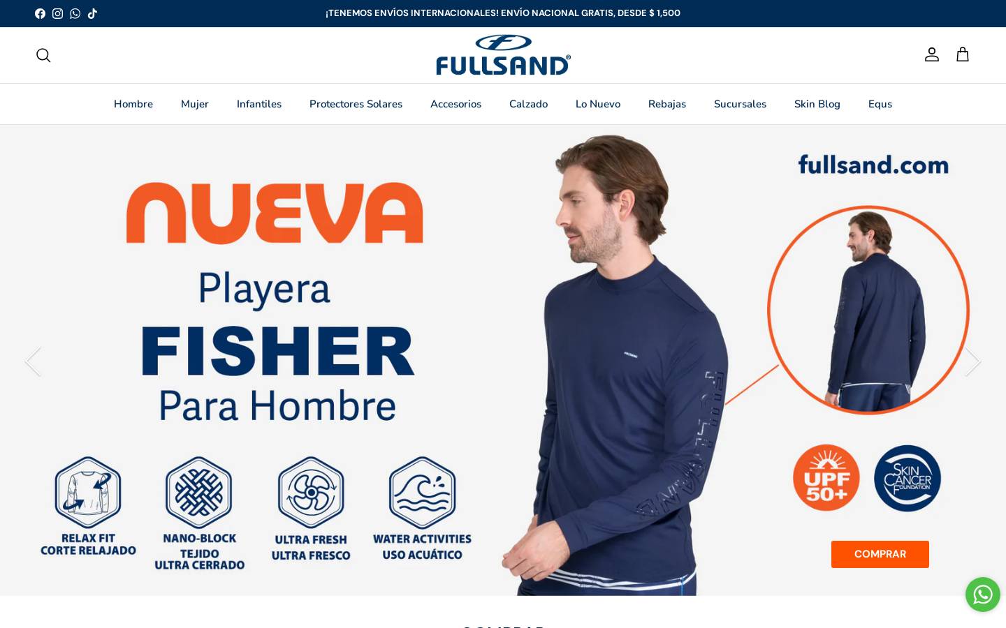 fullsand.com homepage screenshot