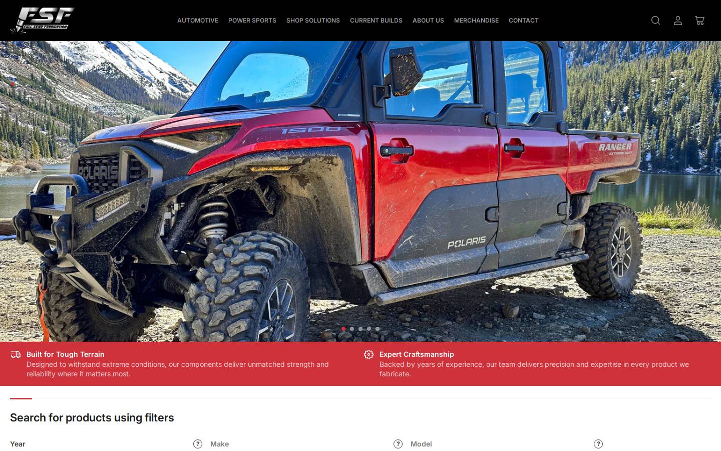 fullsendfabrication.com homepage screenshot