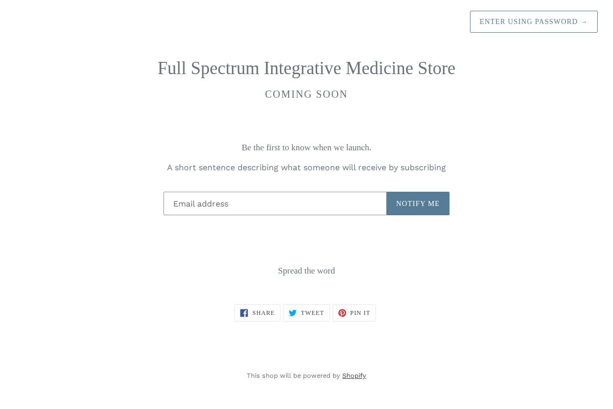 fullspectrumim.store homepage screenshot