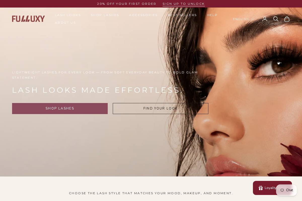fulluxy.com homepage screenshot