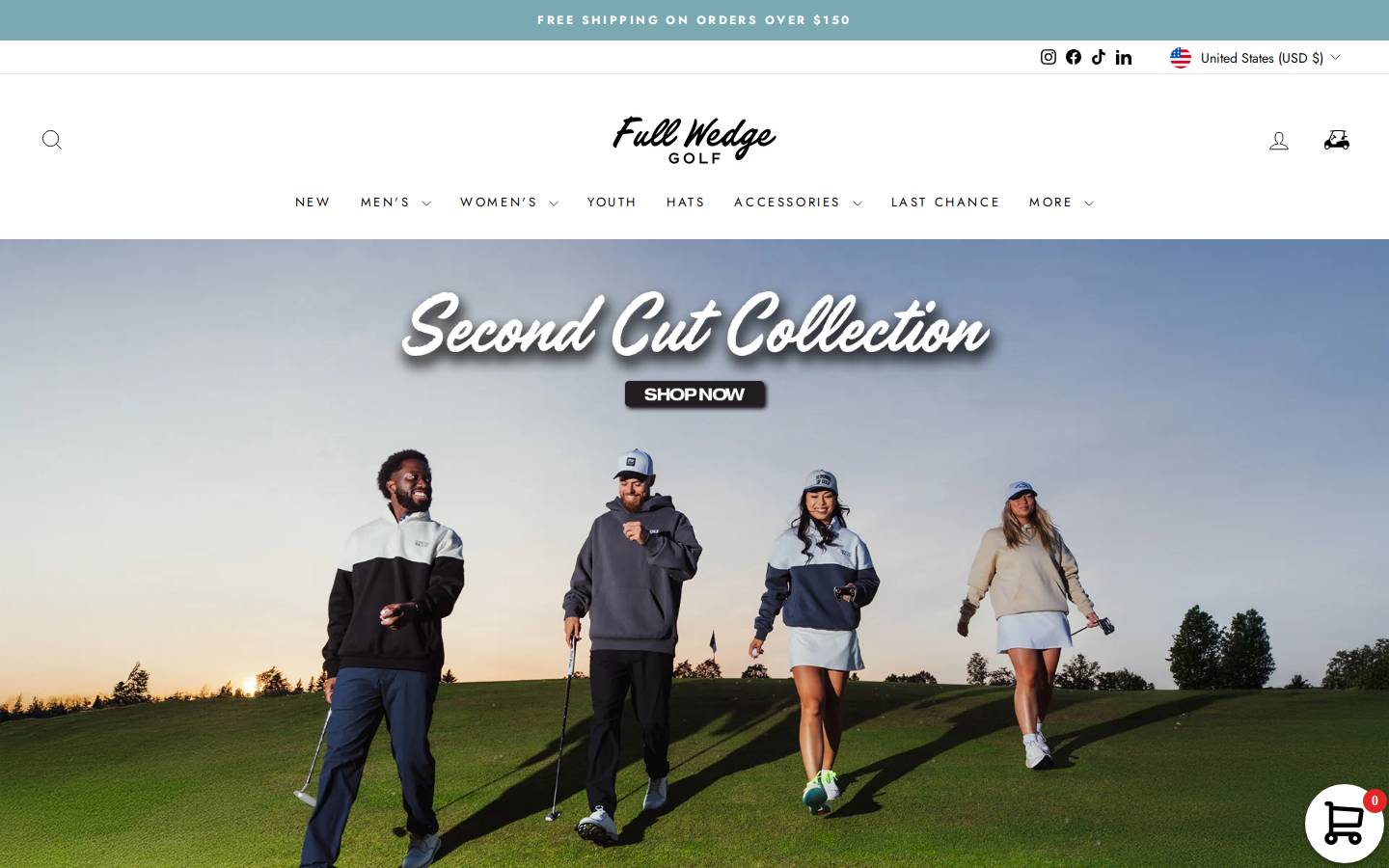 fullwedgegolf.ca homepage screenshot