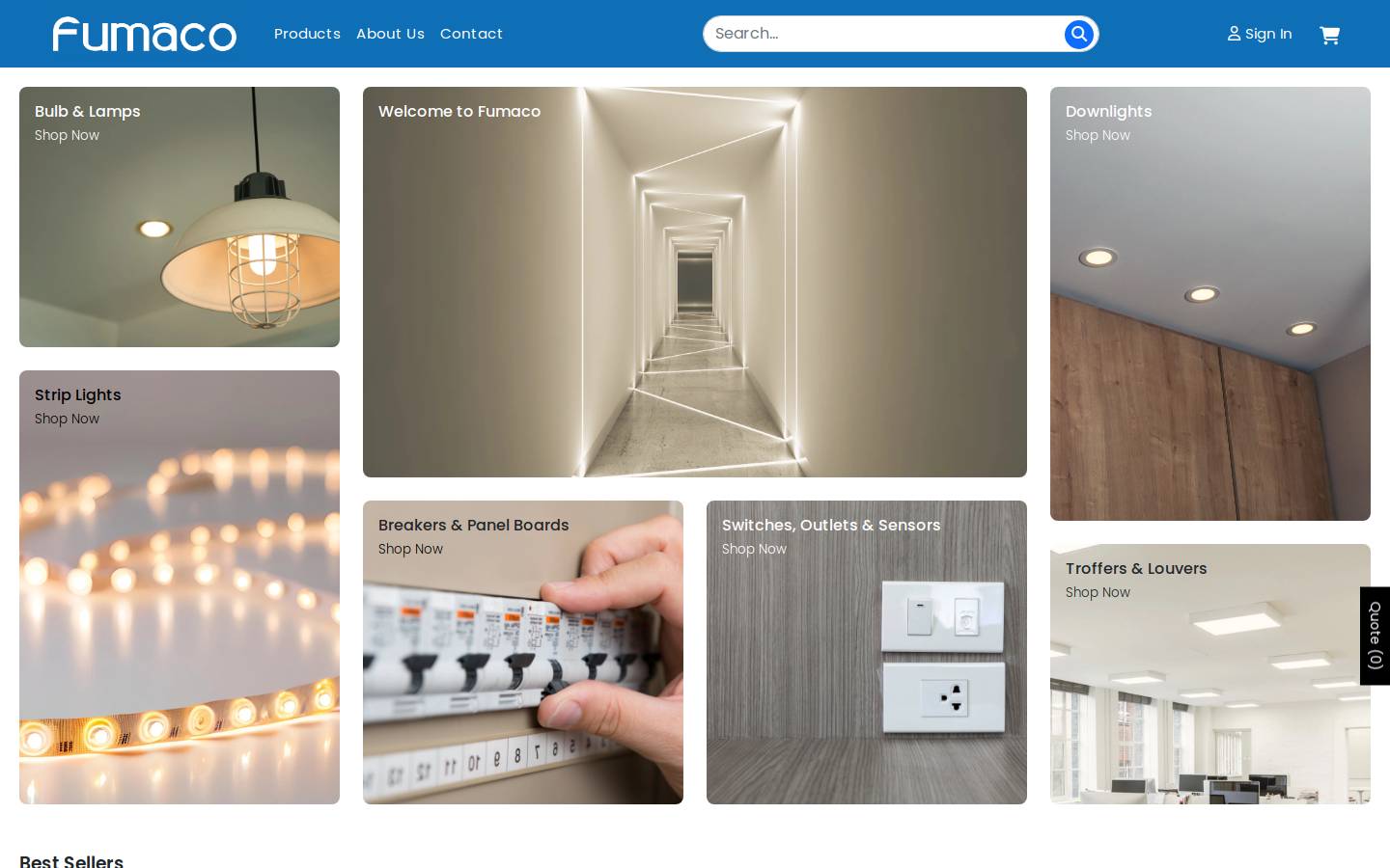 fumaco.com homepage screenshot