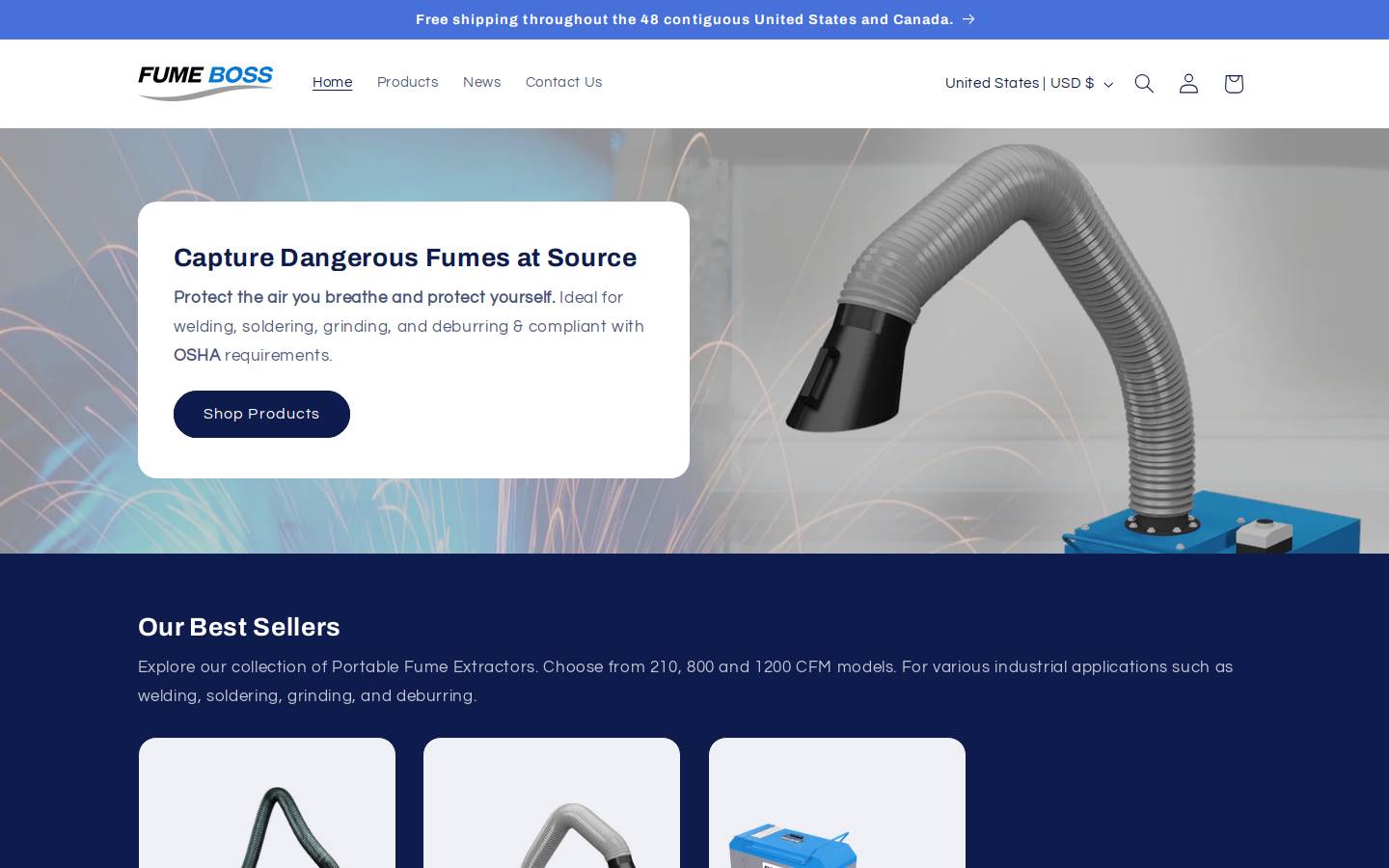 fumeboss.com homepage screenshot