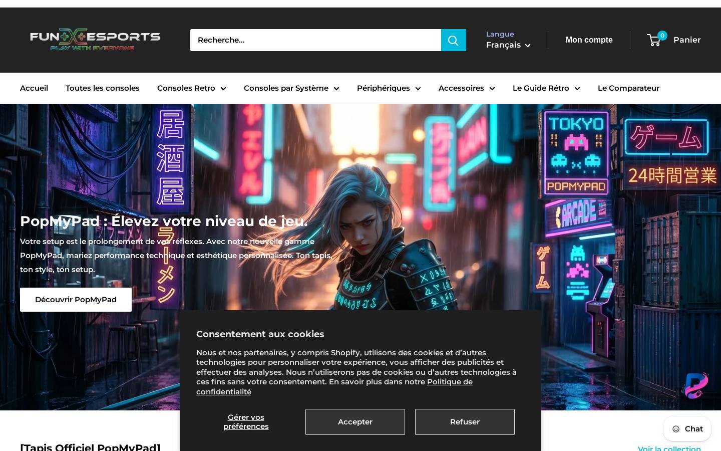 Fun Esports homepage screenshot