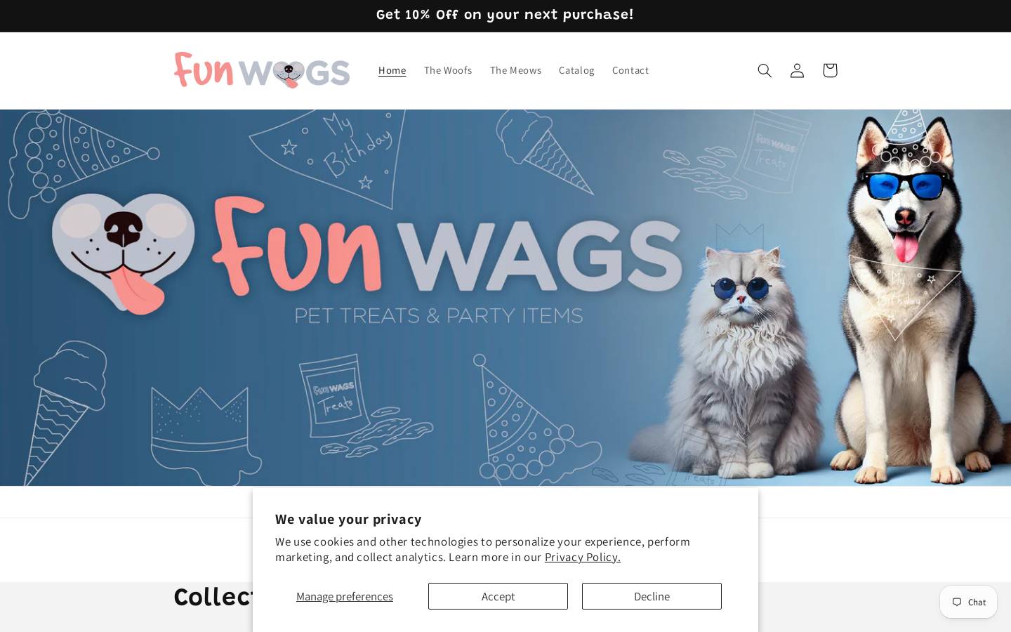 fun-wags.com homepage screenshot