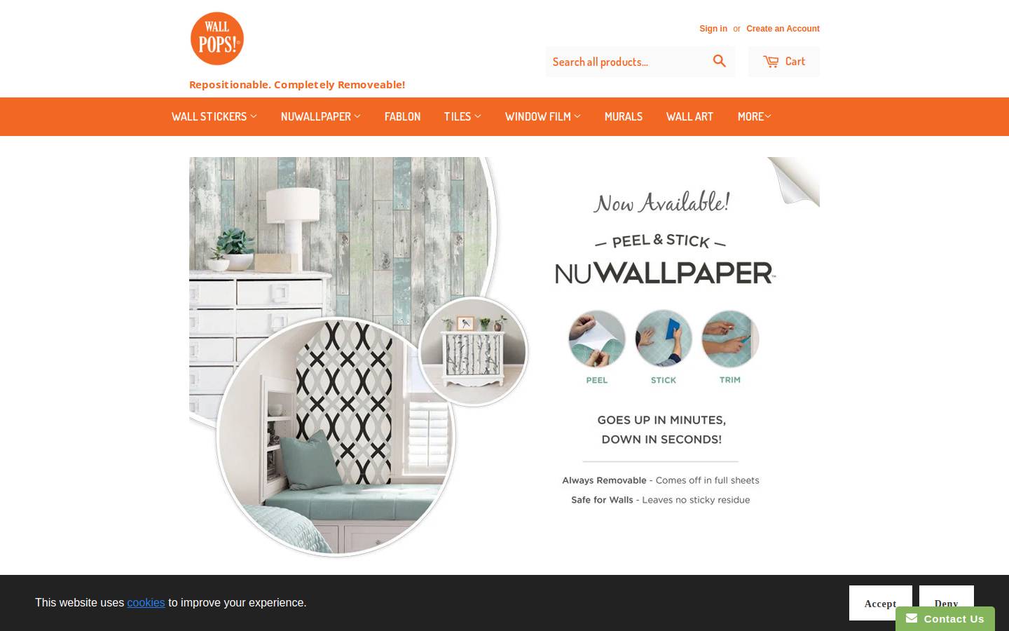 fun4walls.co.uk homepage screenshot
