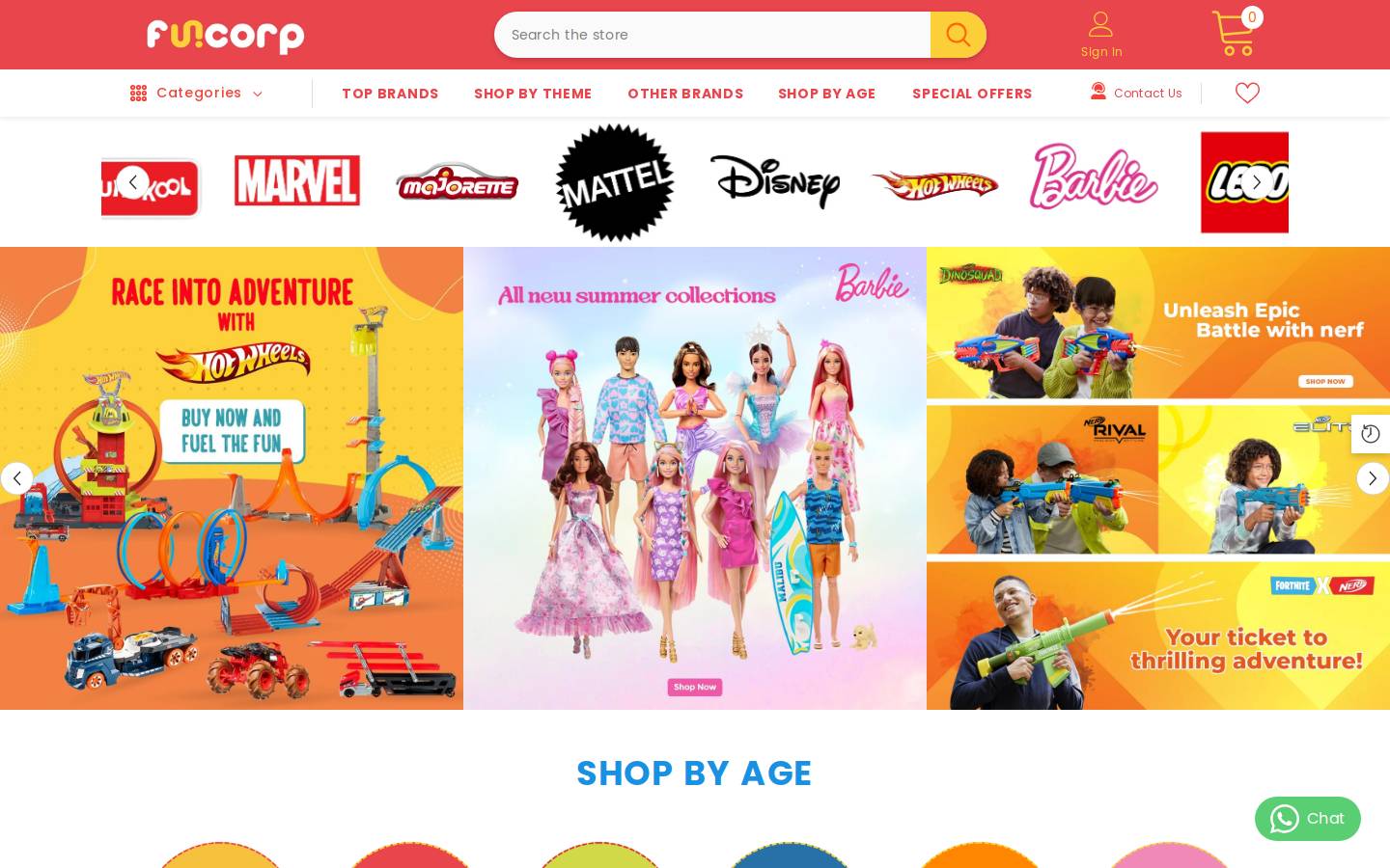funcorp.in homepage screenshot