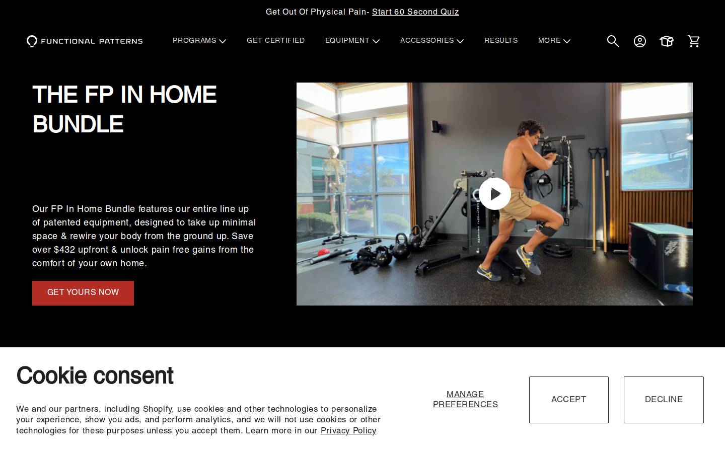 Functional Patterns homepage screenshot