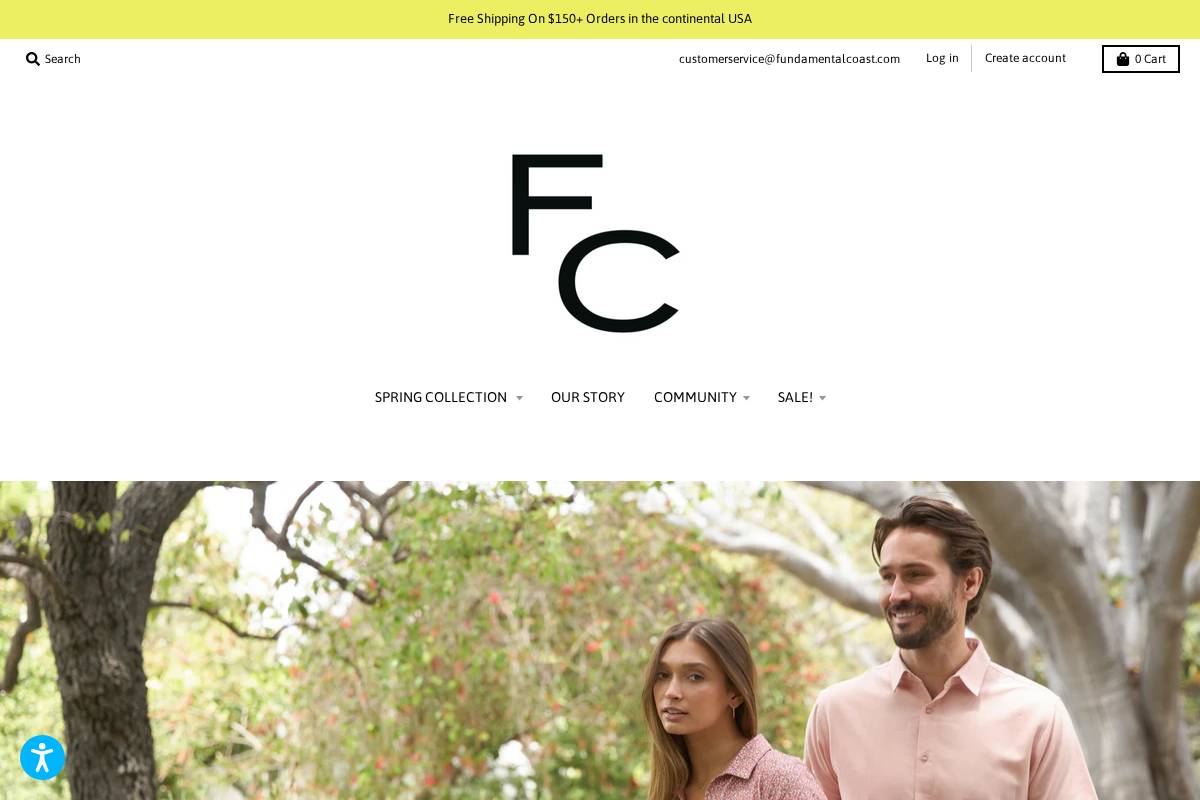 fundamentalcoast.com homepage screenshot