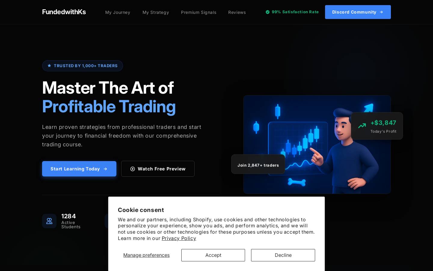 FundedwithKS homepage screenshot