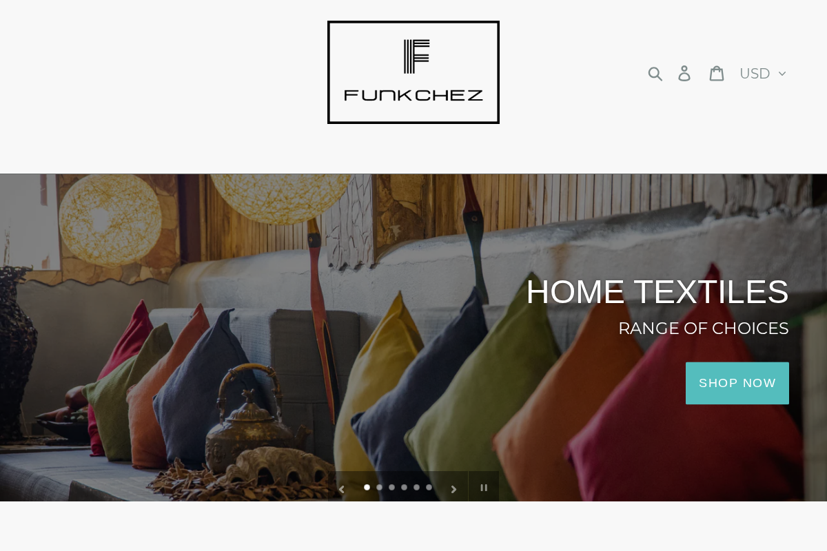 FunkChez homepage screenshot