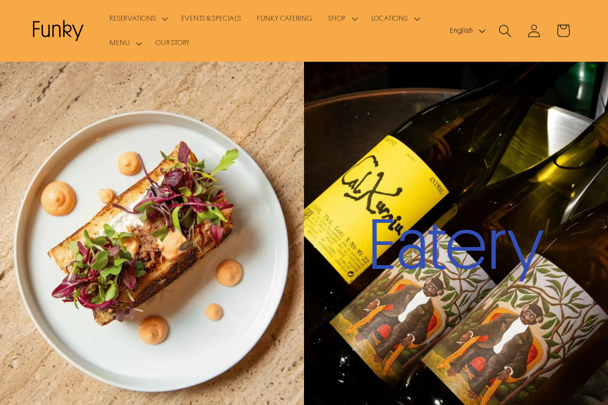 FUNKY BAKERS homepage screenshot