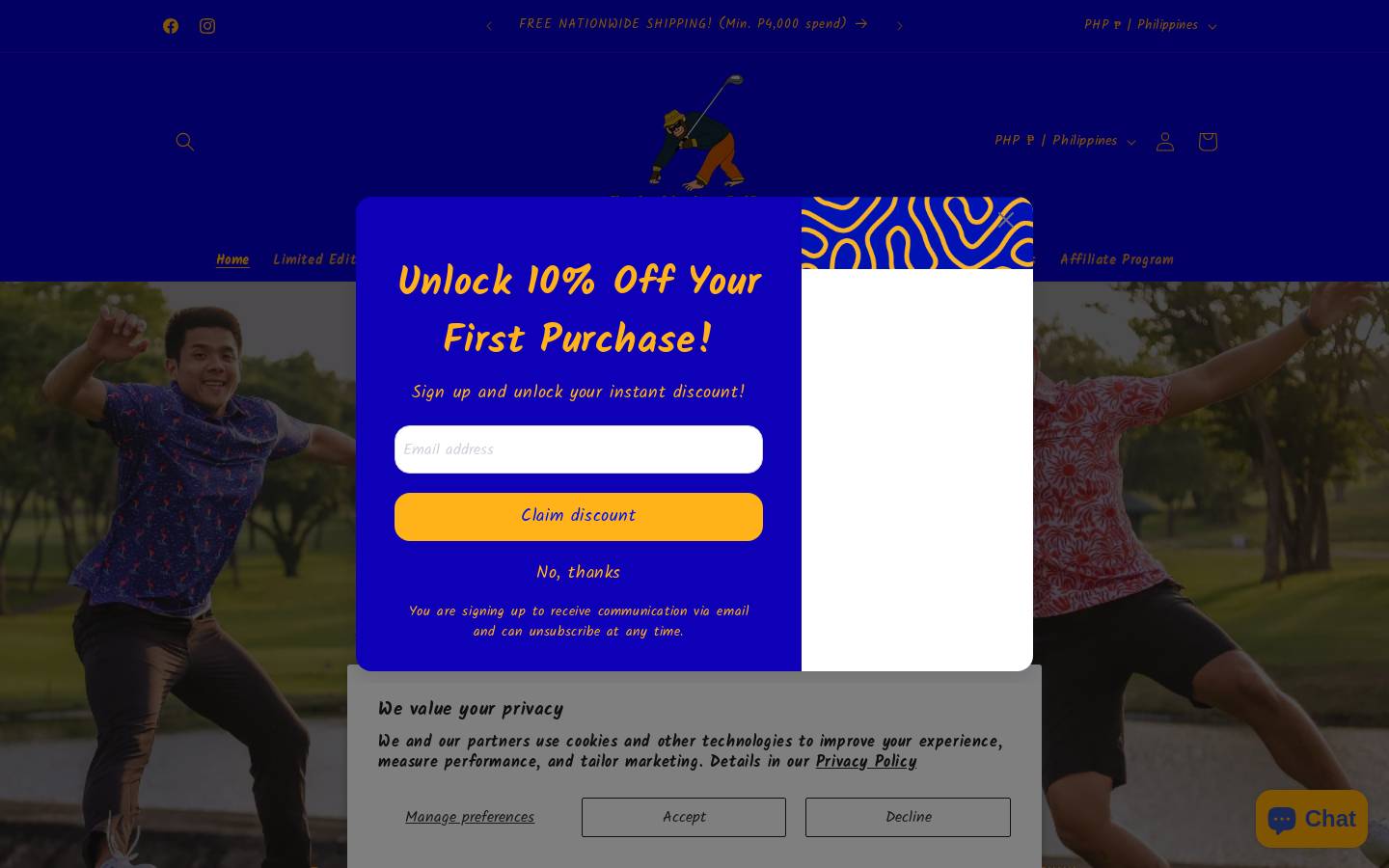 funkymonkeygolfco.com homepage screenshot