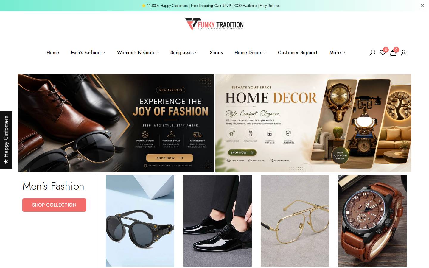 funkytradition.com homepage screenshot