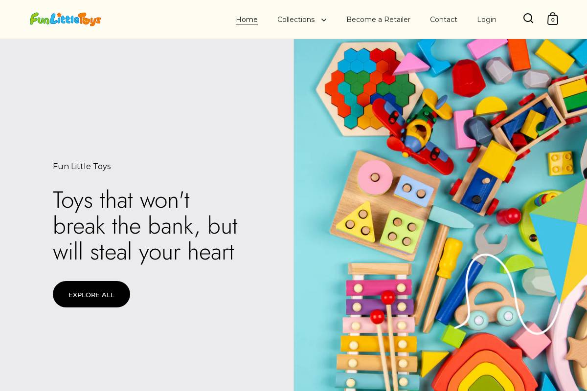 funlittletoys.com homepage screenshot