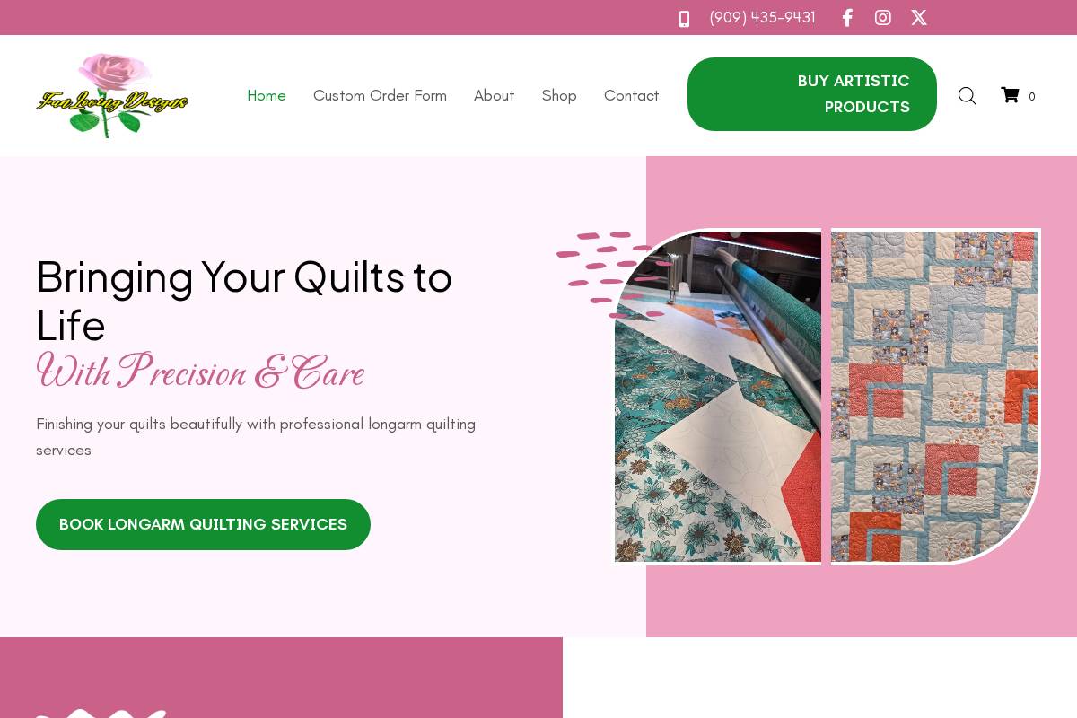 funlovingdesigns.com homepage screenshot