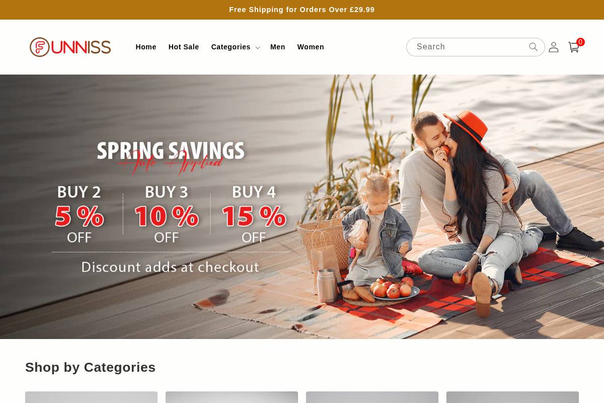 Funniss homepage screenshot