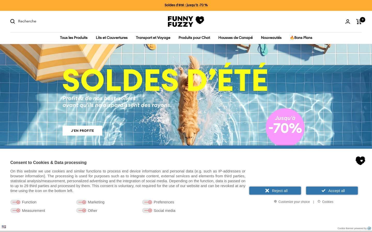 Funnyfuzzy homepage screenshot