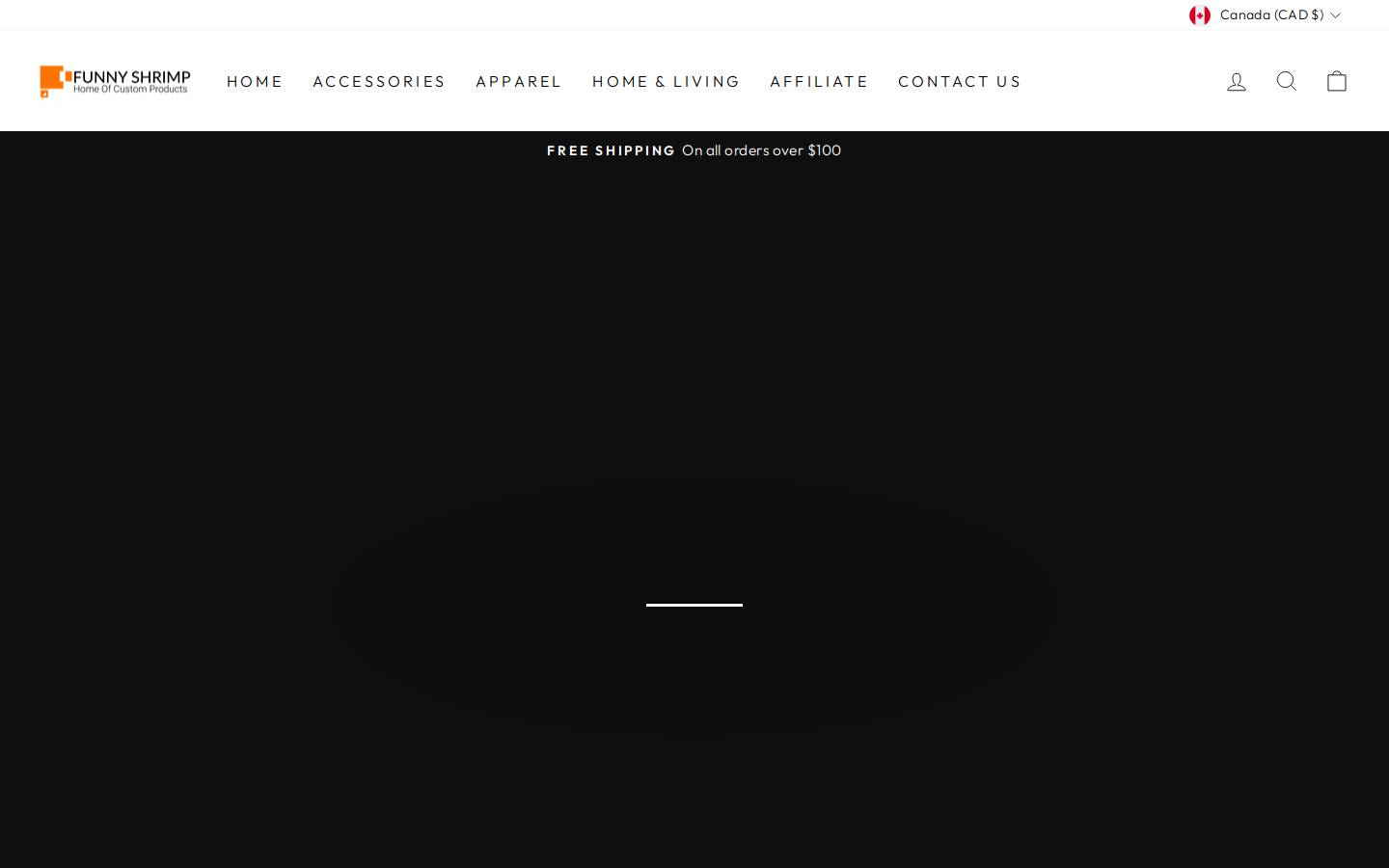 funnyshrimp.com homepage screenshot