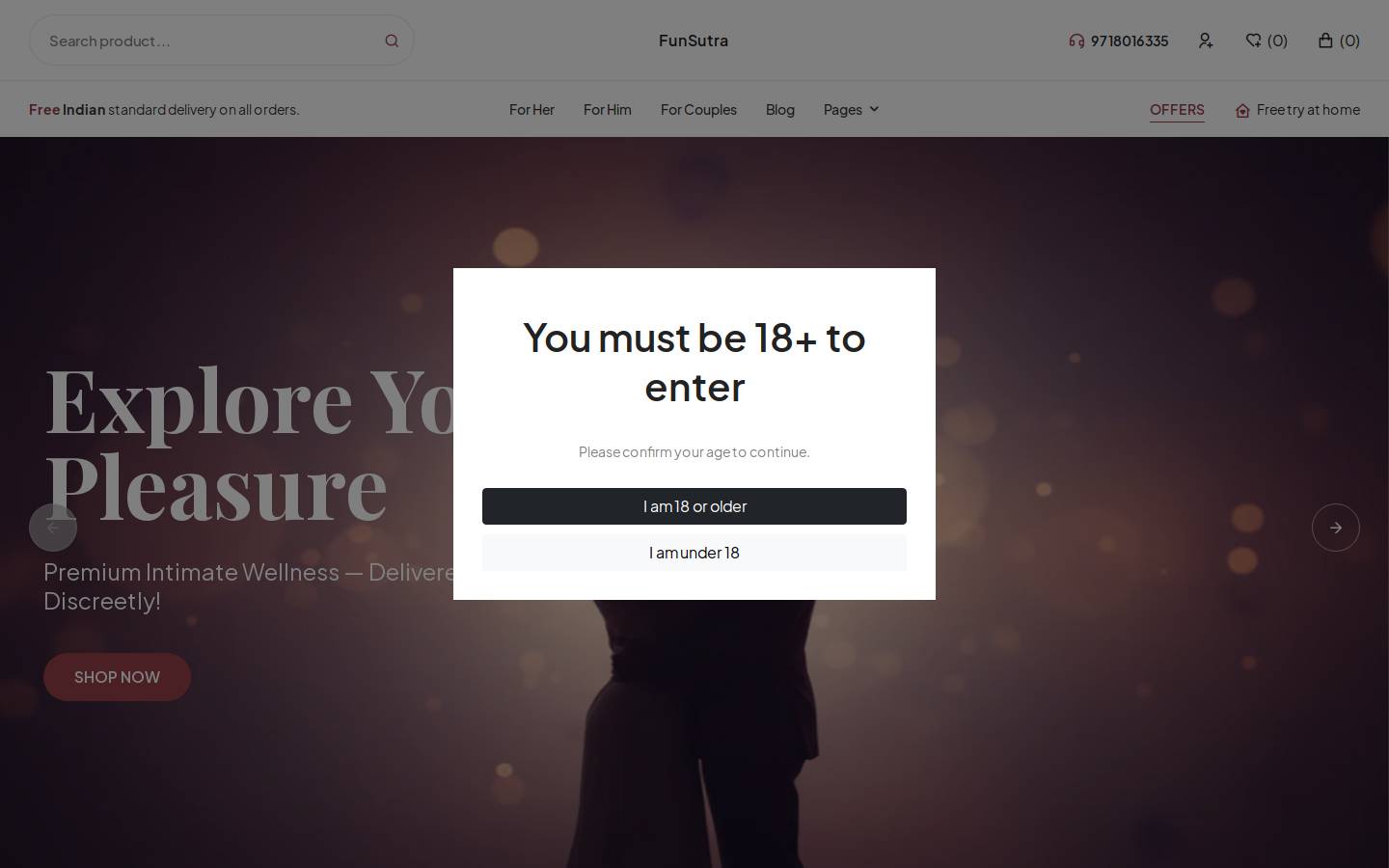 funsutra.in homepage screenshot