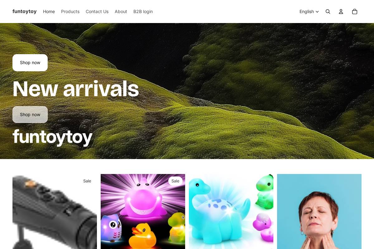 funtoytoy.com homepage screenshot